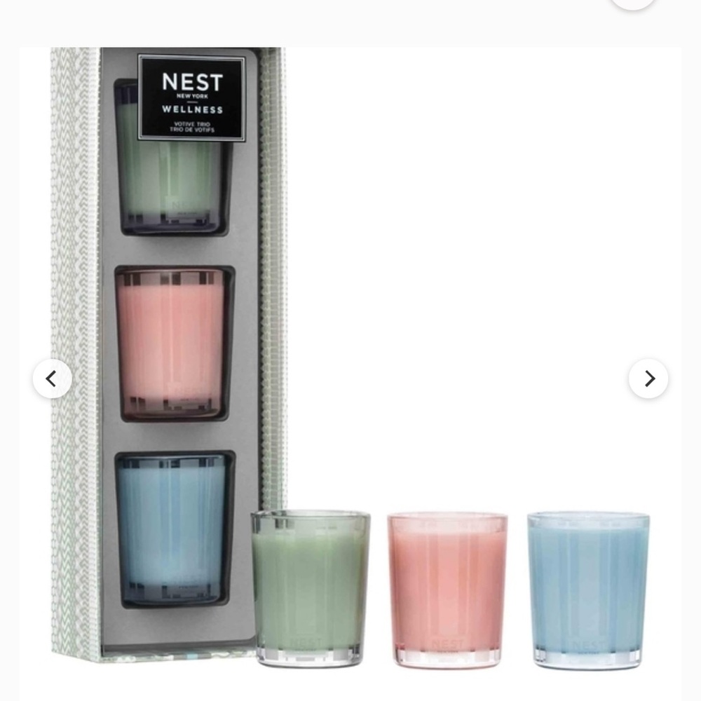 NEST Fragrances Pastel Votive Trio - Green Pink Blue